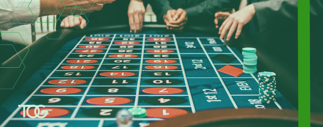 Craps table to represent the casino night reception TOG is sponsoring