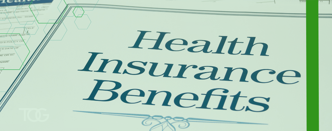 Official document that reads health insurance benefits