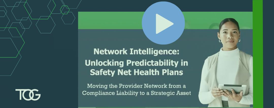 Title slide from webinar featuring a professionally dressed woman in a beige vest.